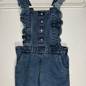 Toddler 7 jeans true religion Denim Ruffle Button-Down Dress